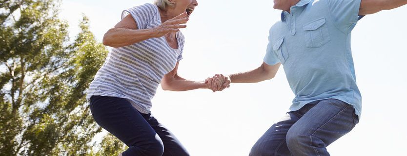 Trampolinespringen gezonder dan hardlopen