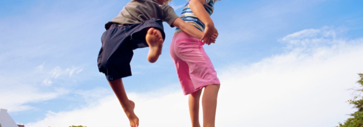 trampolinespringen kinderen school