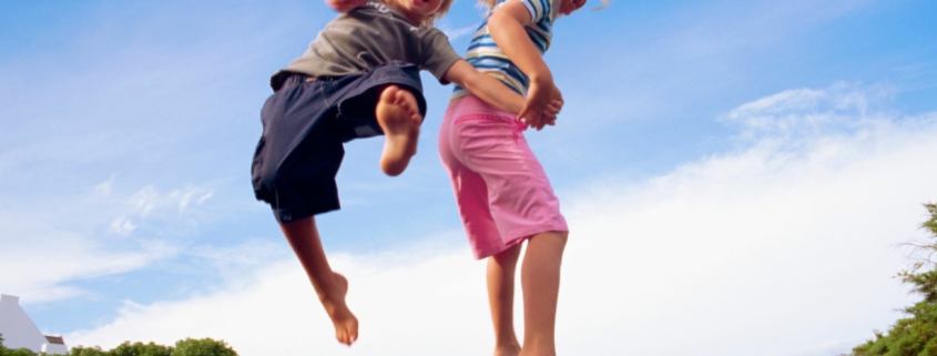 trampolinespringen kinderen school